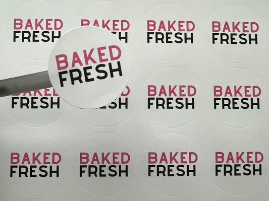 Baked Fresh Bakery Sticker