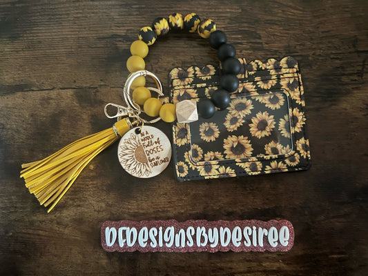 Sunflower Wristlet & Wallet Set