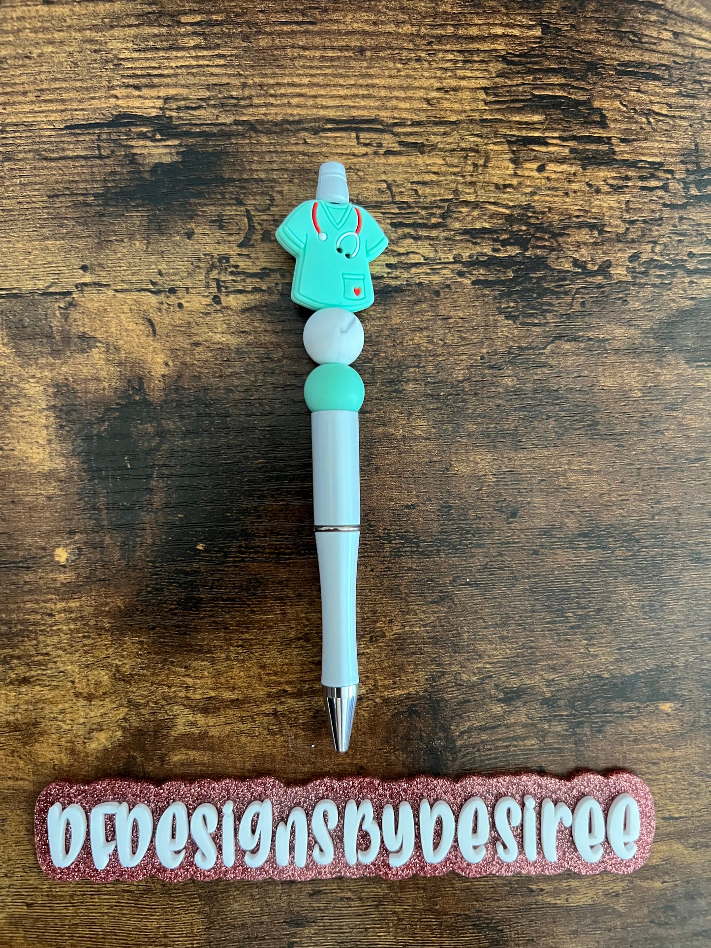 Scrub life beaded pen