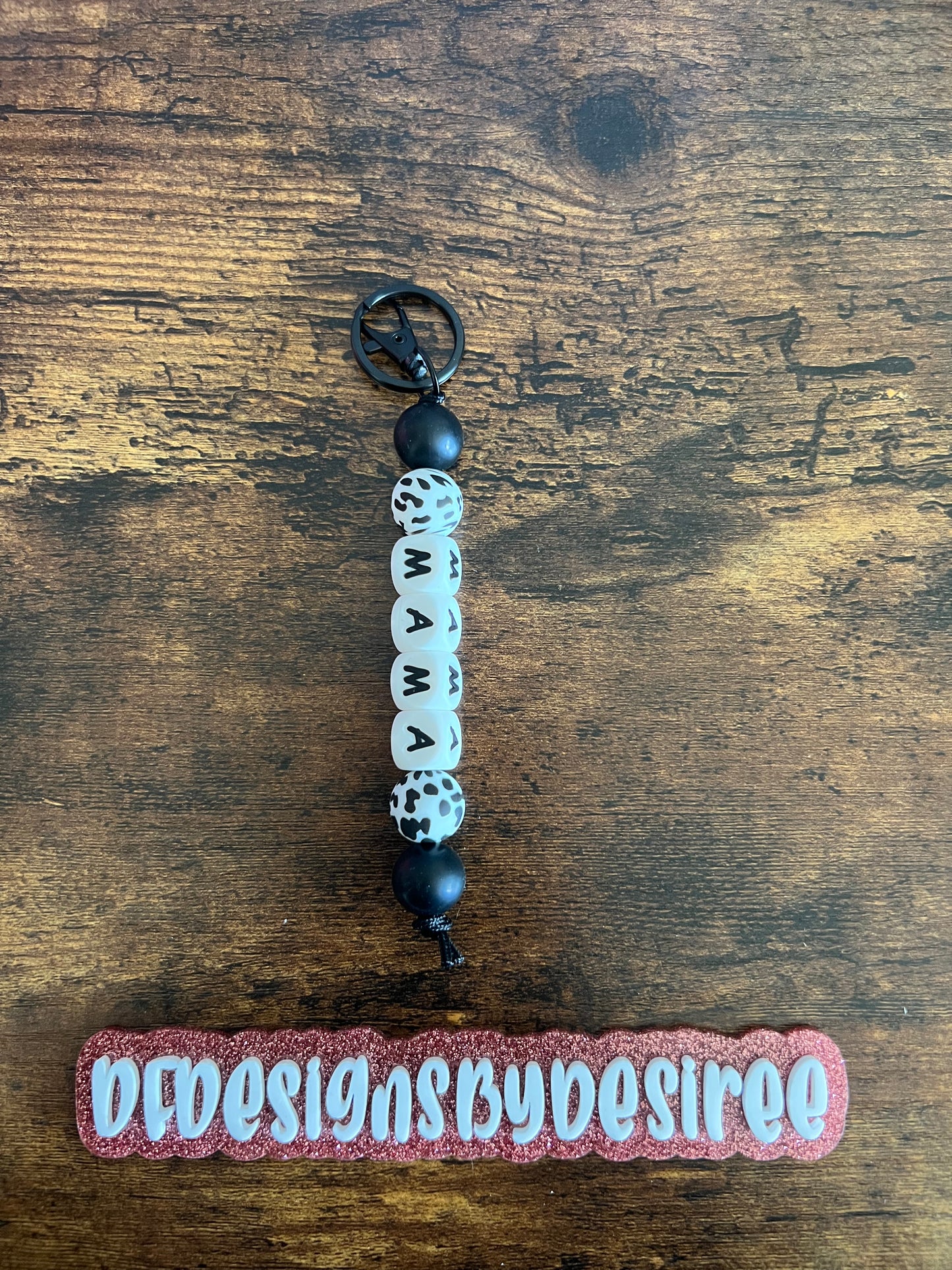 Animal Print Mama Keychain