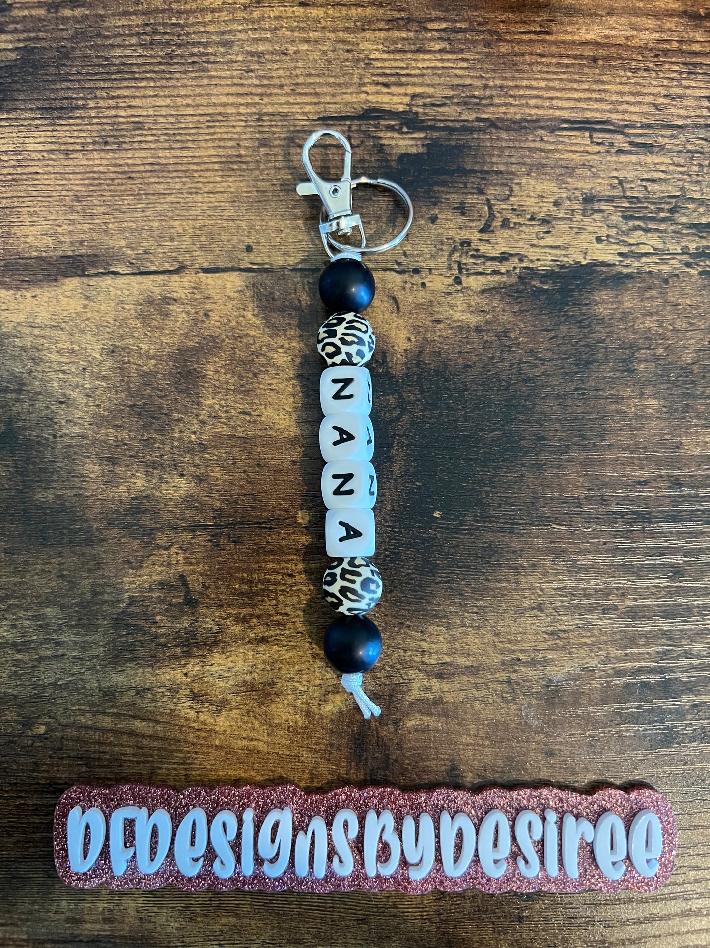 Animal Print Nana Keychain