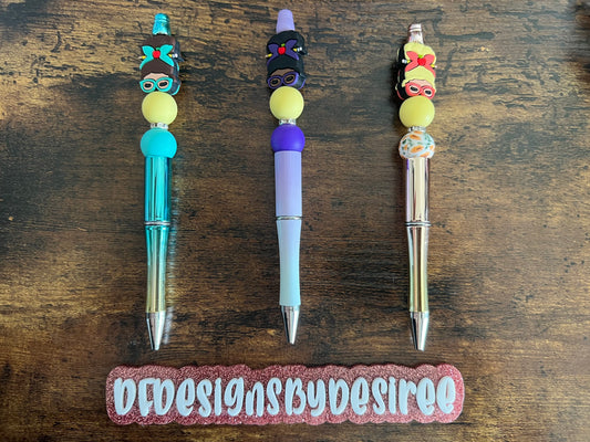 Messy Bun Teacher Inspired Pen