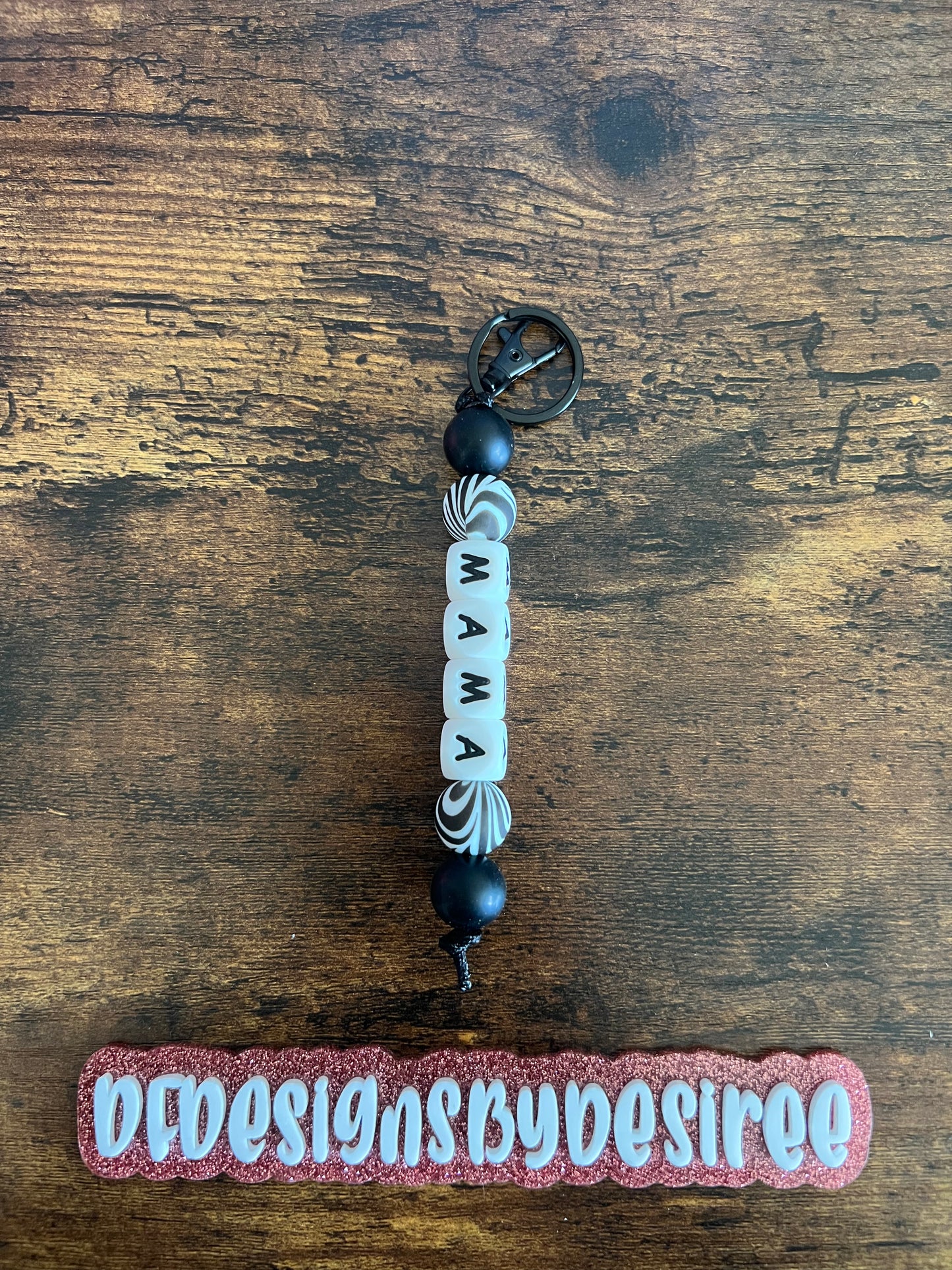 Animal Print Mama Keychain