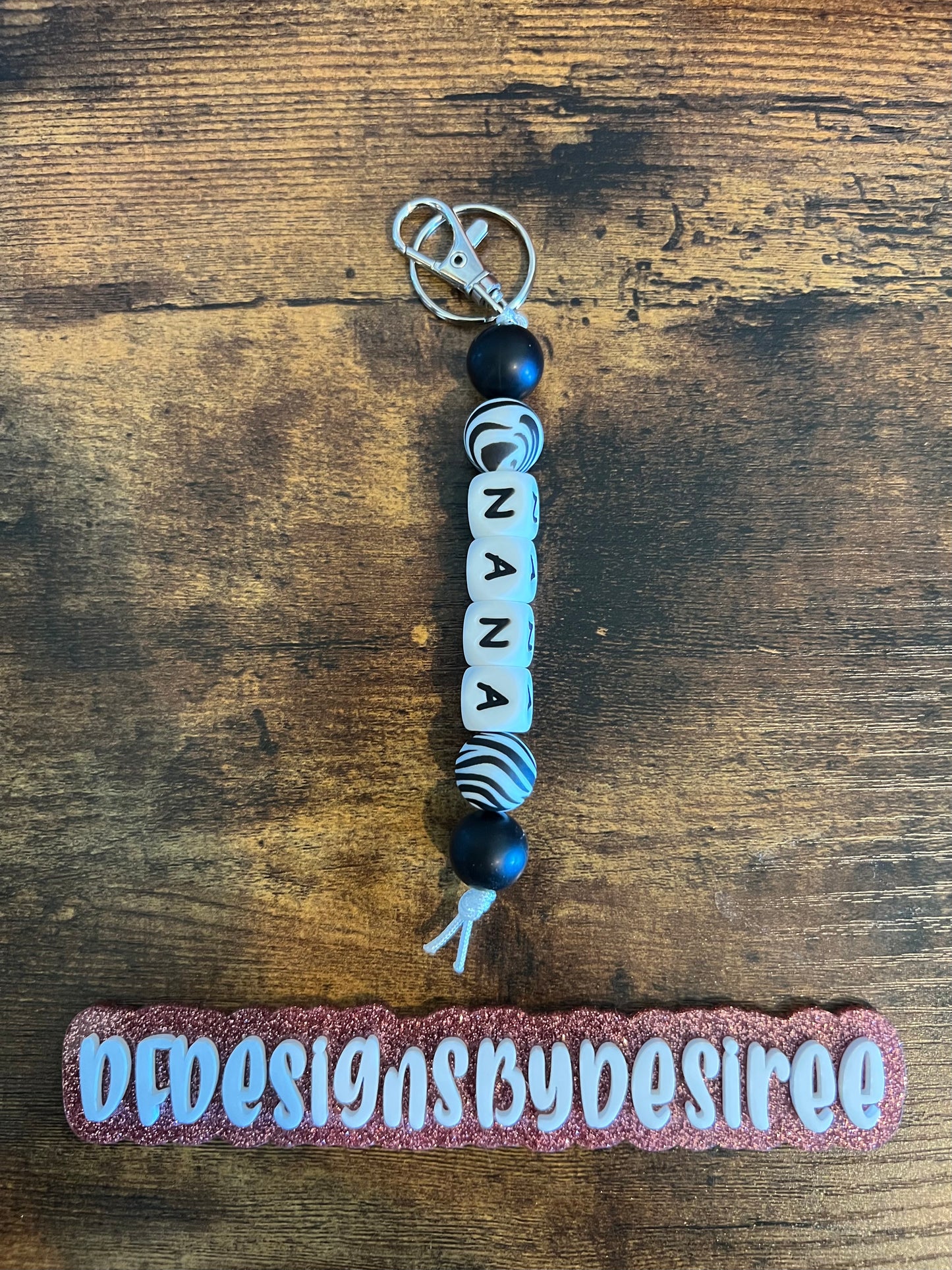 Animal Print Nana Keychain