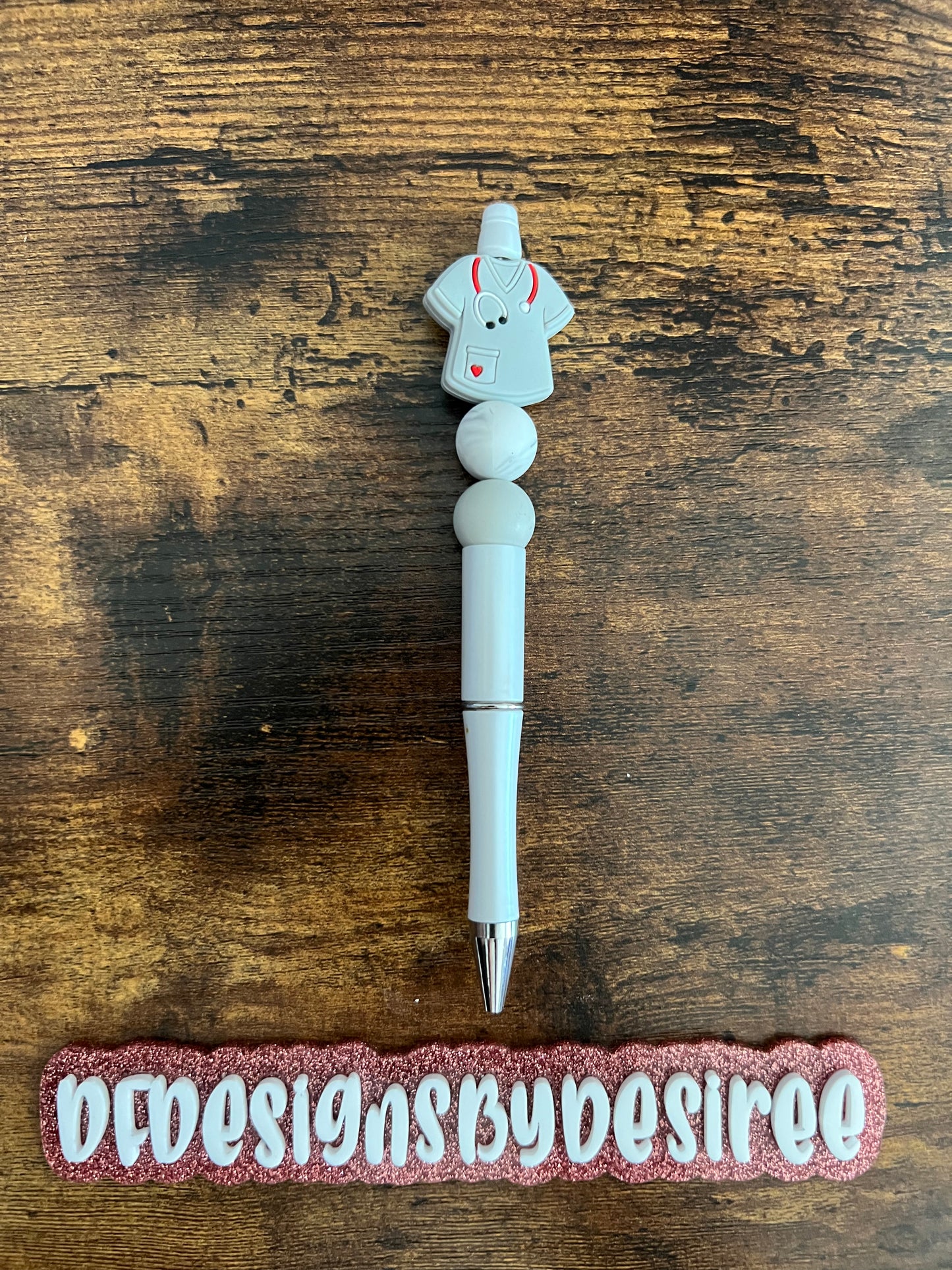 Scrub life beaded pen