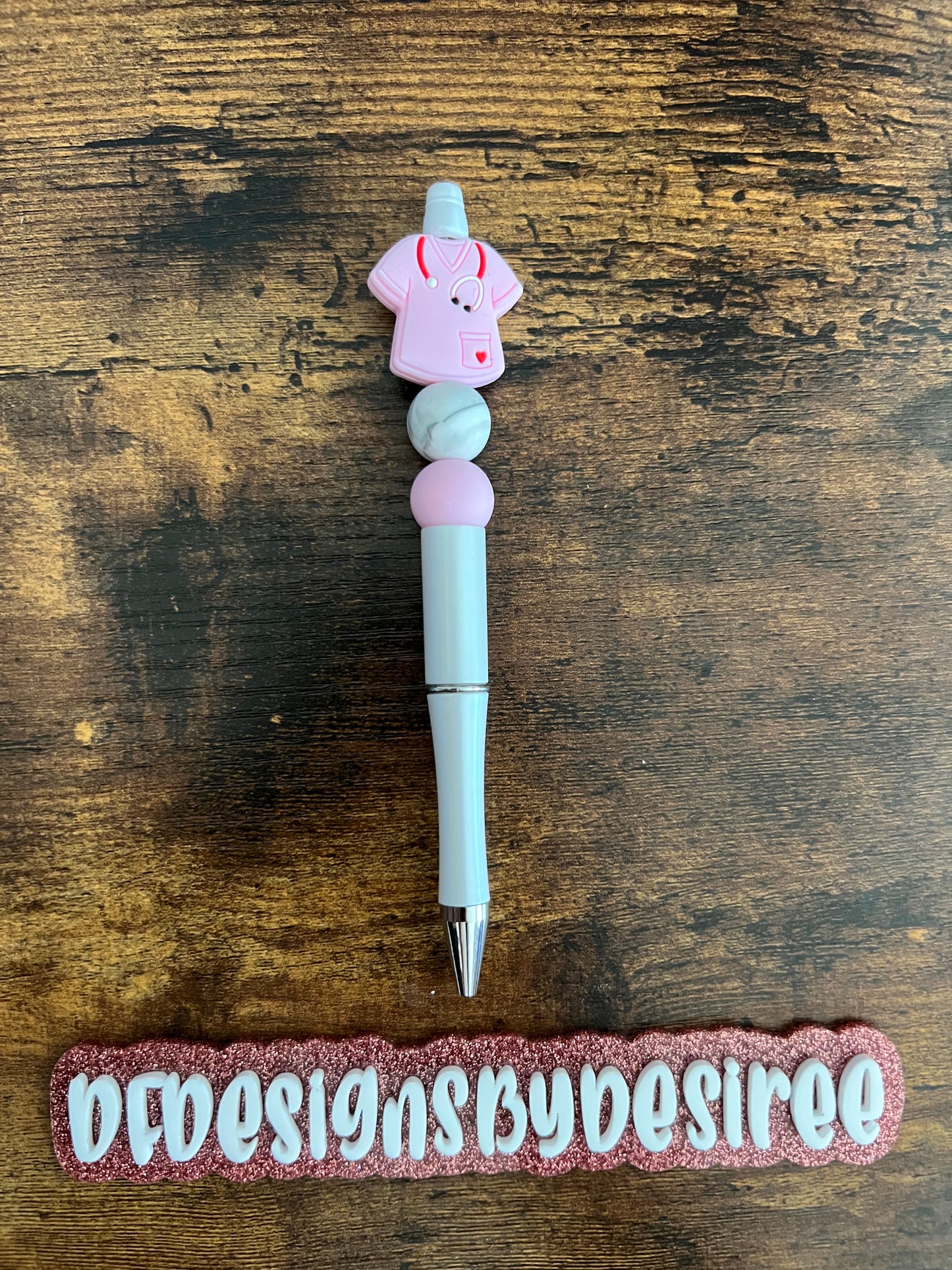 Scrub life beaded pen