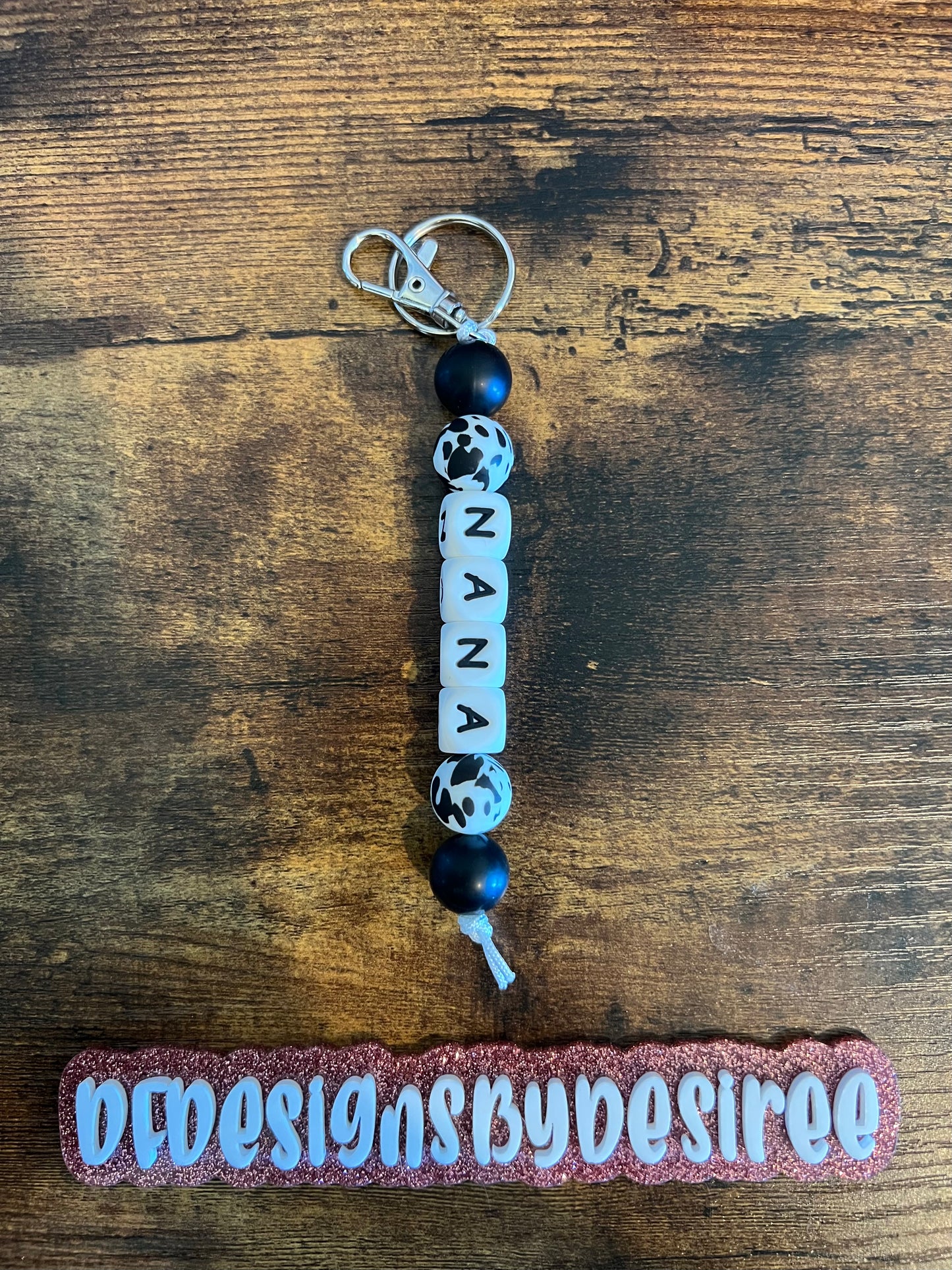 Animal Print Nana Keychain